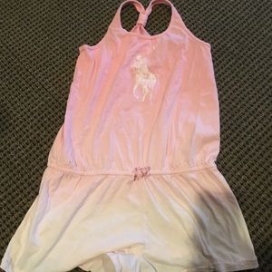Pink Ombré Polo Romper